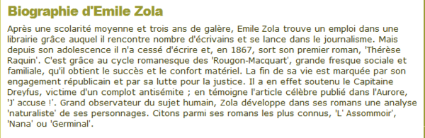 EMILE ZOLA